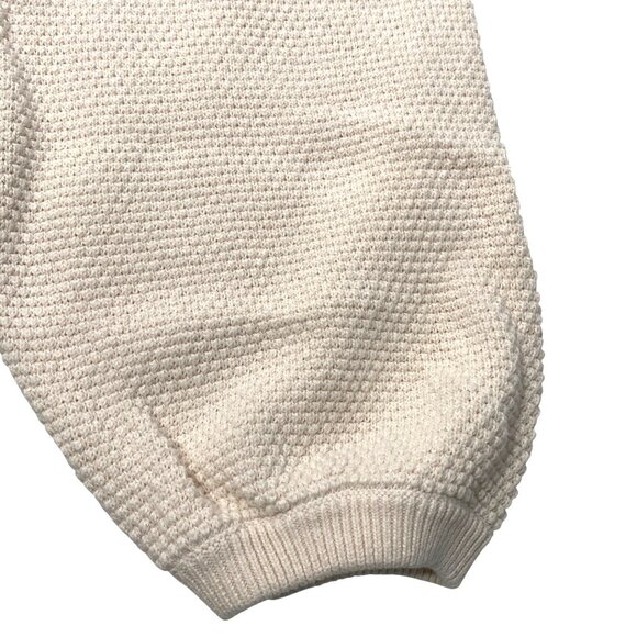 Free People Beach Hailee Crochet Knit Pants S Cream Cotton Blend textured athlei - Picture 5 of 10